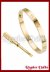 Pulsera A. Quirrgico LOVE GOLD