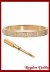 Pulsera A.Quirrgico LOVE PAV GOLD