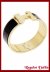 Pulsera A. Quirrgico BLACK/GOLD 18MM