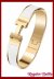 Pulsera A. Quirrgico WHITE/GOLD 12MM