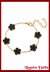 Pulsera A. Quirrgico Ench. Oro Trbol Black