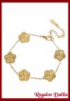 Pulsera A. Quirrgico Ench. Oro Trbol Gold